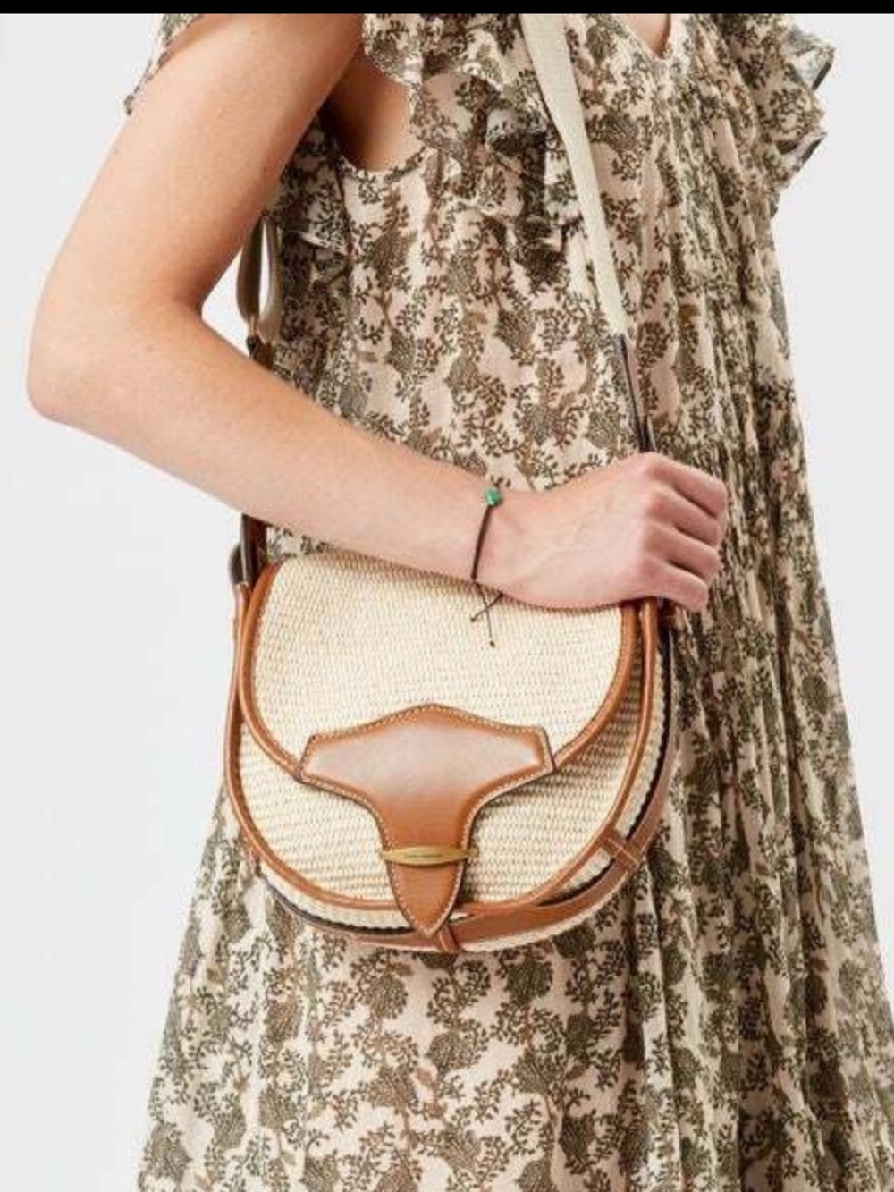 ISABEL MARANT BOTSY WOVEN RAFFIA BAG
